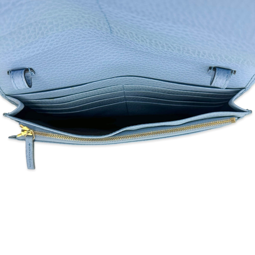 Gucci Dollar Calfskin Swing Wallet on a Strap