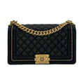 Chanel Quilted Lambskin Chain Around Medium Boy Bag