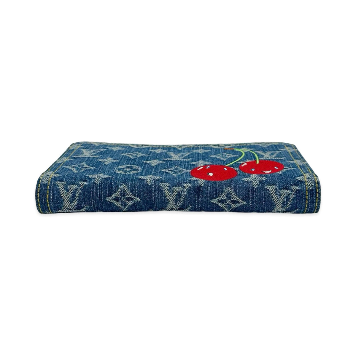 Louis Vuitton Monogram Denim Cherries Zippy Wallet