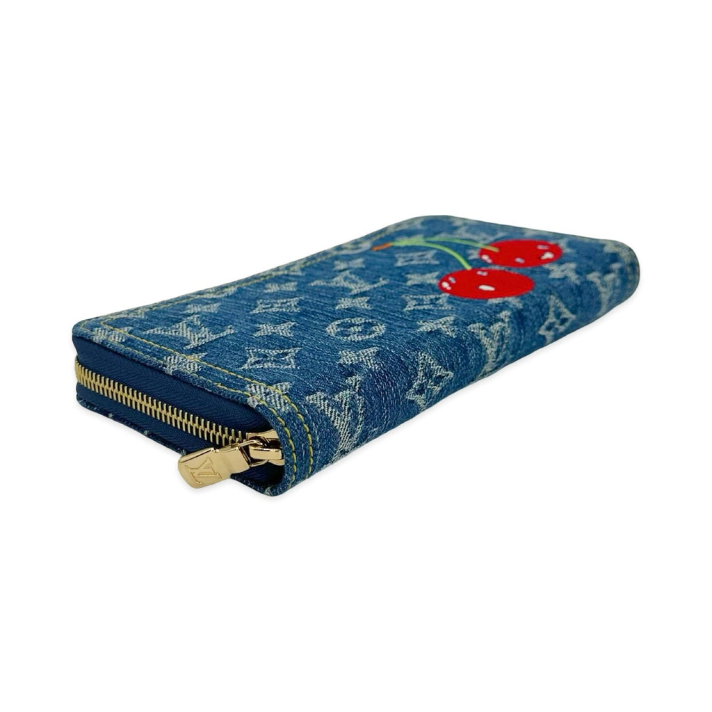 Louis Vuitton Monogram Denim Cherries Zippy Wallet