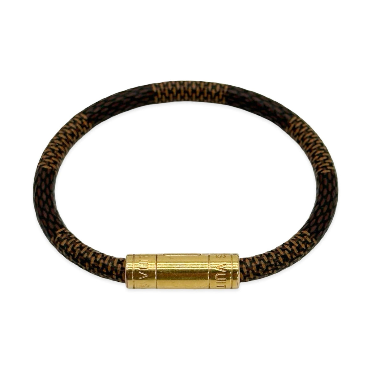 Louis Vuitton Damier Ebene Keep It Bracelet