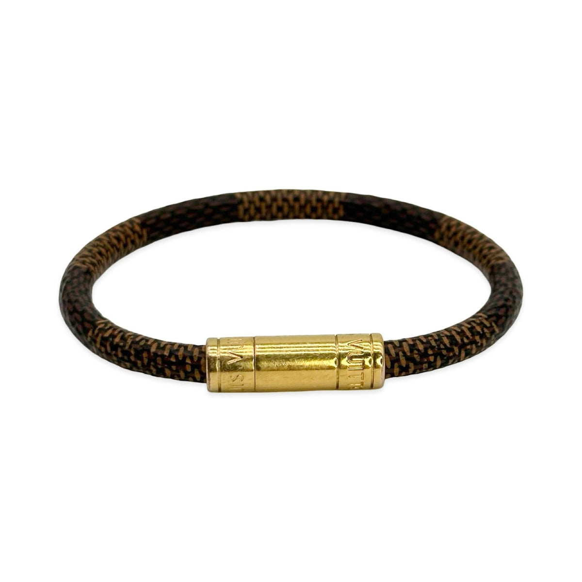Louis Vuitton Damier Ebene Keep It Bracelet