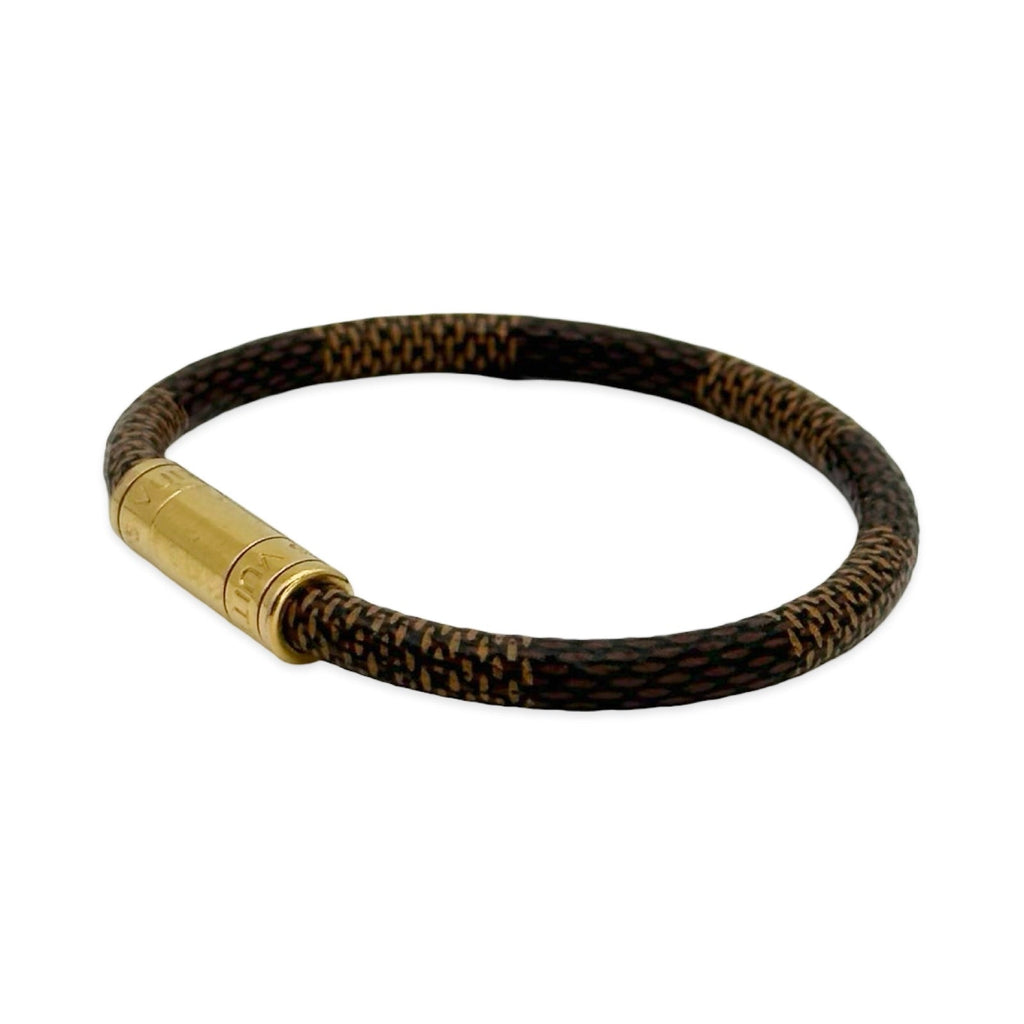Louis Vuitton Damier Ebene Keep It Bracelet