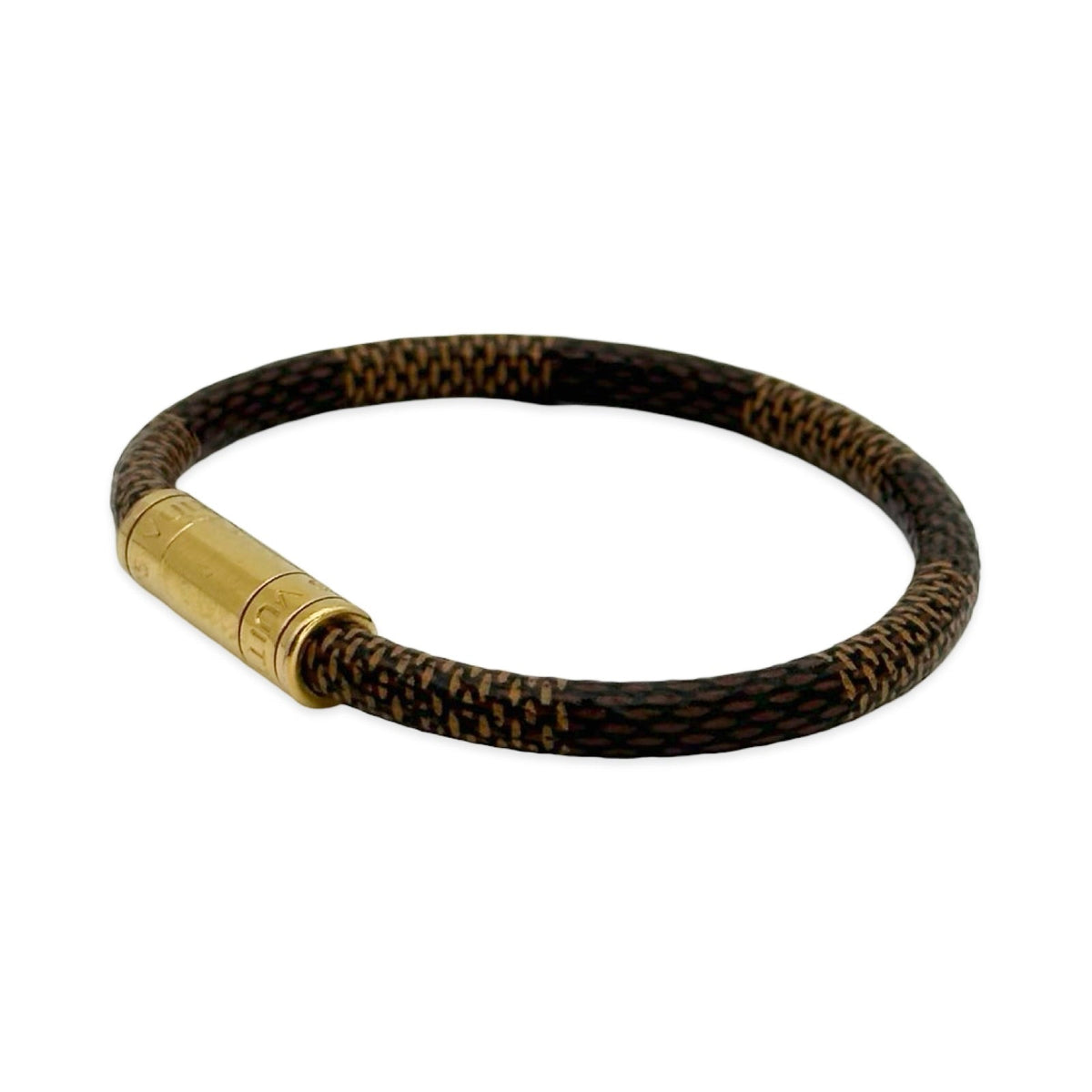 Louis Vuitton Damier Ebene Keep It Bracelet