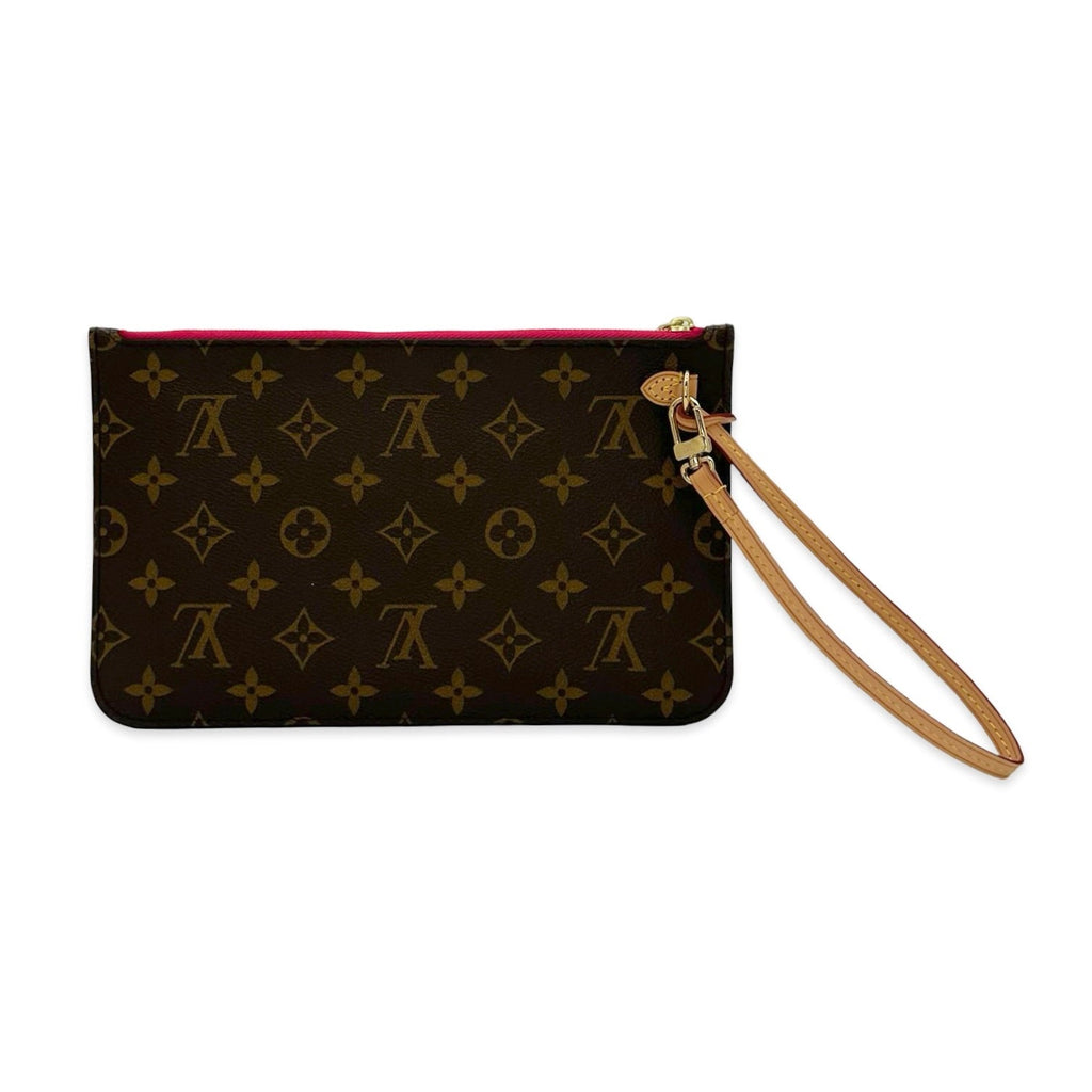 Louis Vuitton Monogram Neverfull Pochette Wristlet