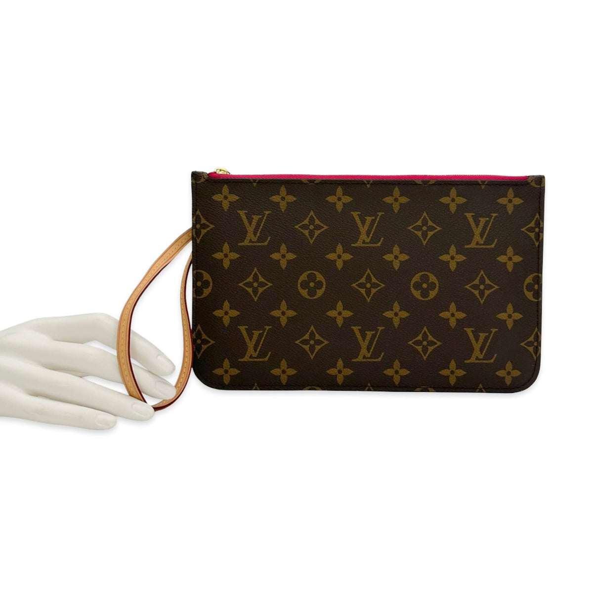 Louis Vuitton Monogram Neverfull Pochette Wristlet