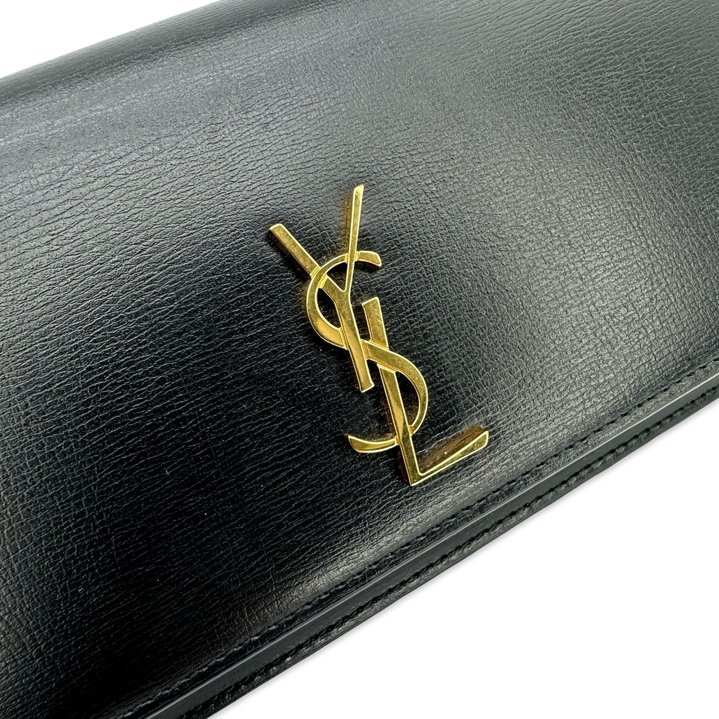 Saint Laurent Calfskin Leather Crossbody Phone Case
