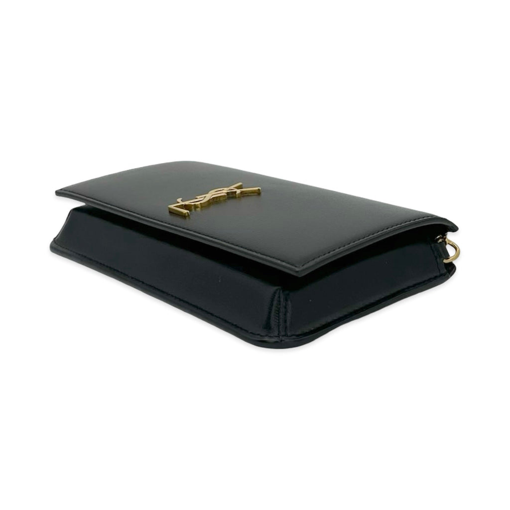 Saint Laurent Calfskin Leather Crossbody Phone Case
