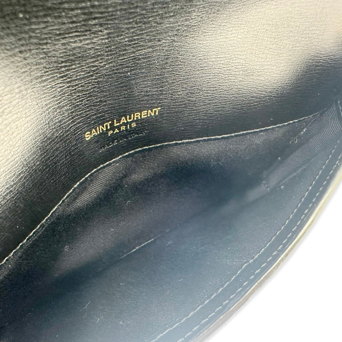 Saint Laurent Calfskin Leather Crossbody Phone Case