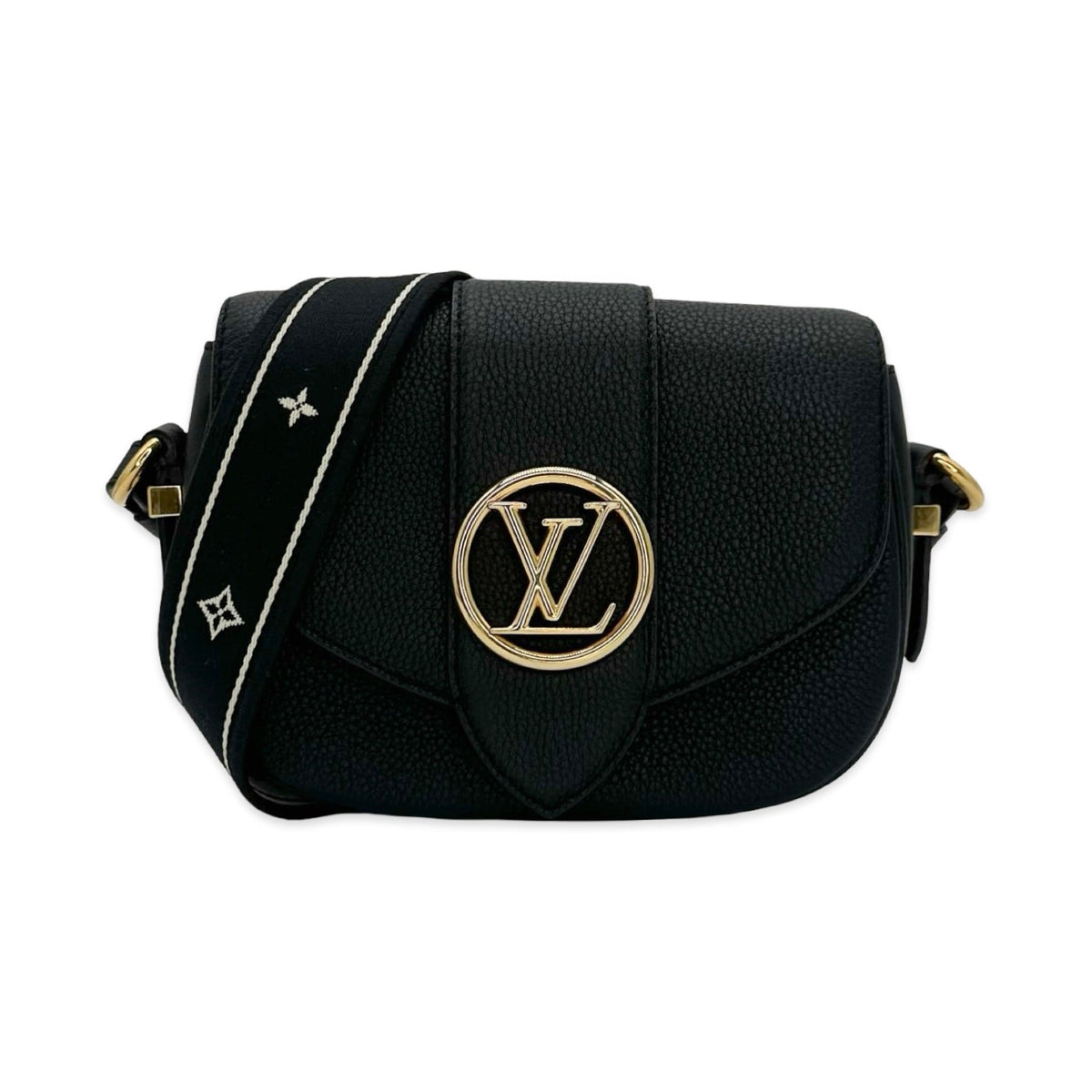 Louis Vuitton Grained Calfskin Pont 9 Crossbody