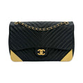 Chanel Chevron Quilted Calfskin Rock the Corner Single Flap