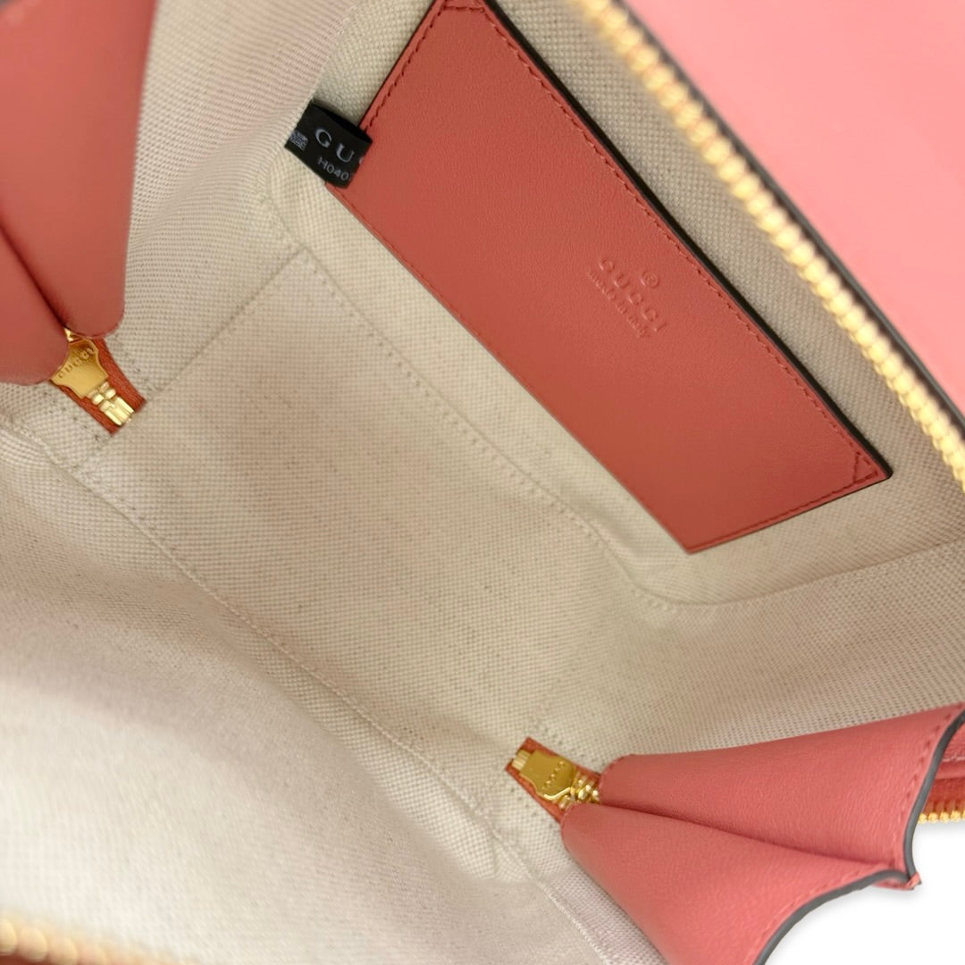 Gucci Calfskin Sakai Be Green Blondie Top Handle