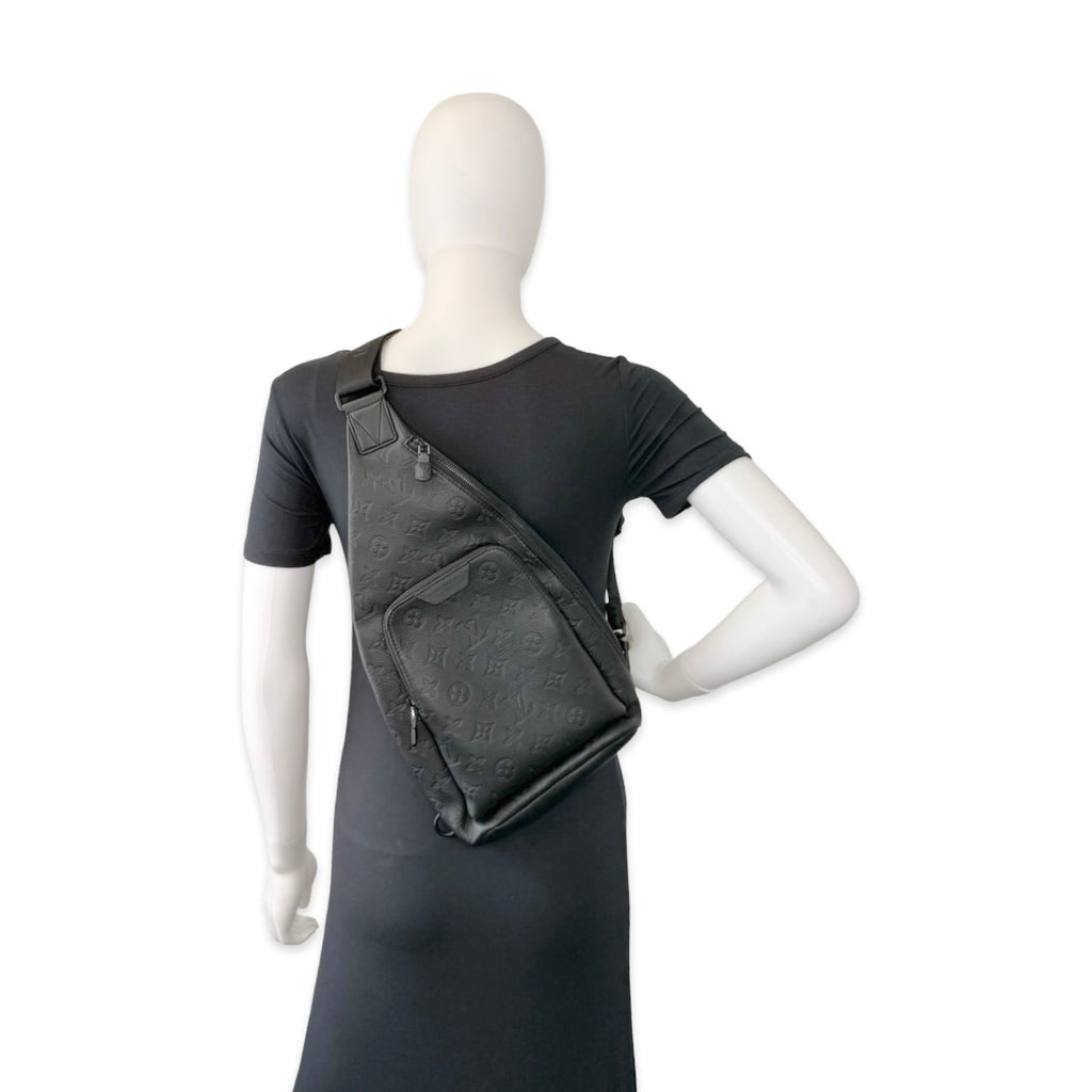 Louis Vuitton Monogram Shadow Calfskin Duo Sling