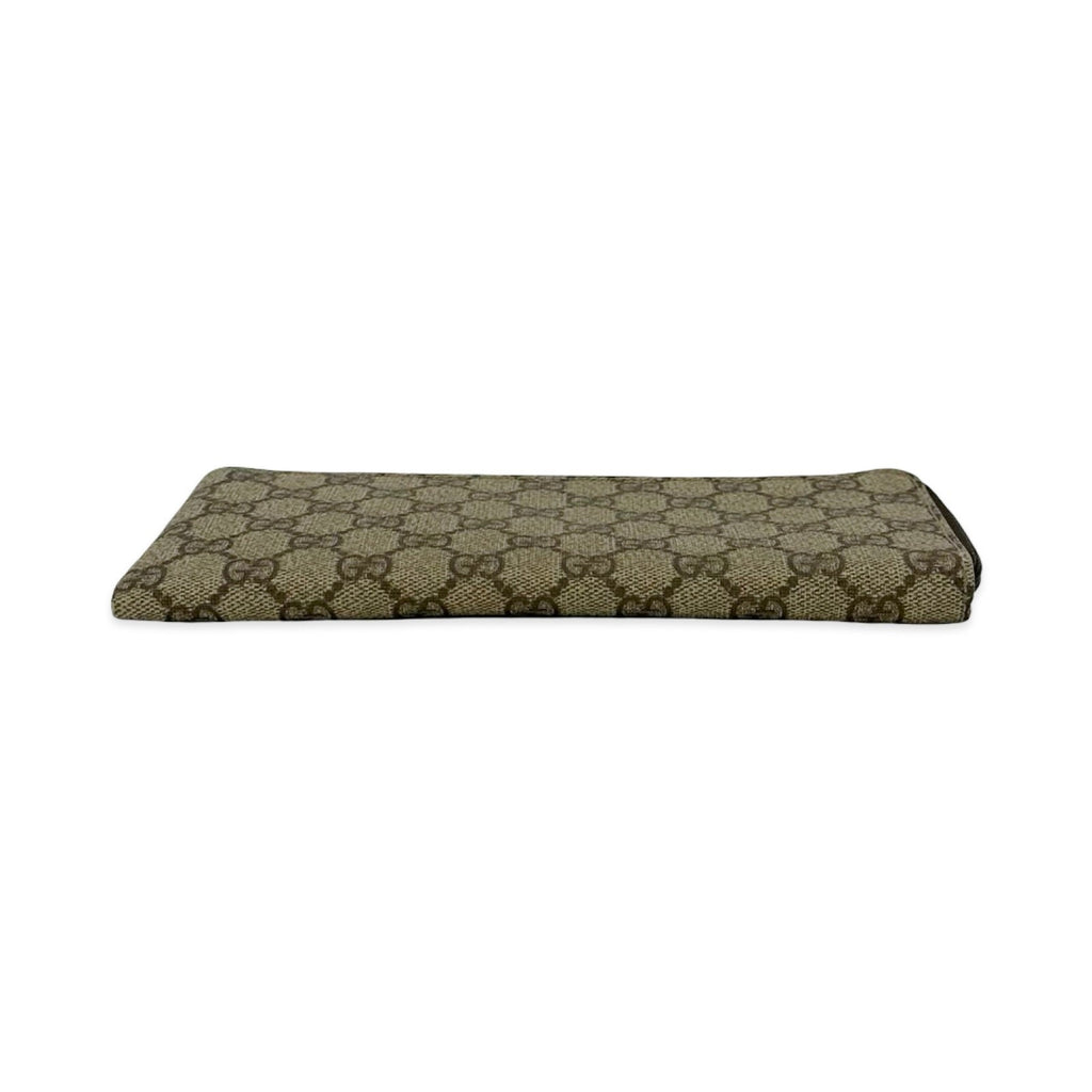 Gucci GG Supreme Long Zip Around Wallet