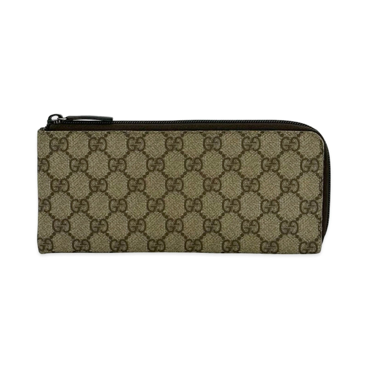 Gucci GG Supreme Long Zip Around Wallet