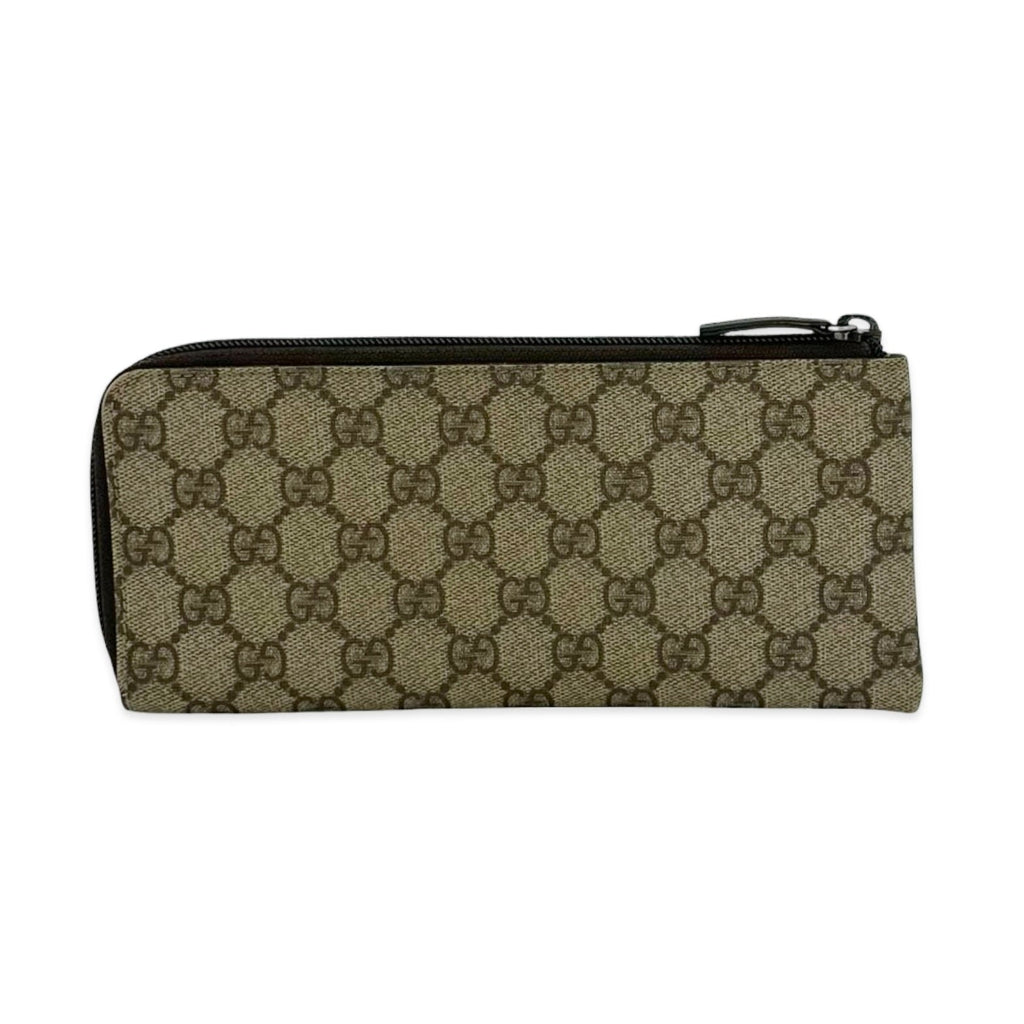 Gucci GG Supreme Long Zip Around Wallet