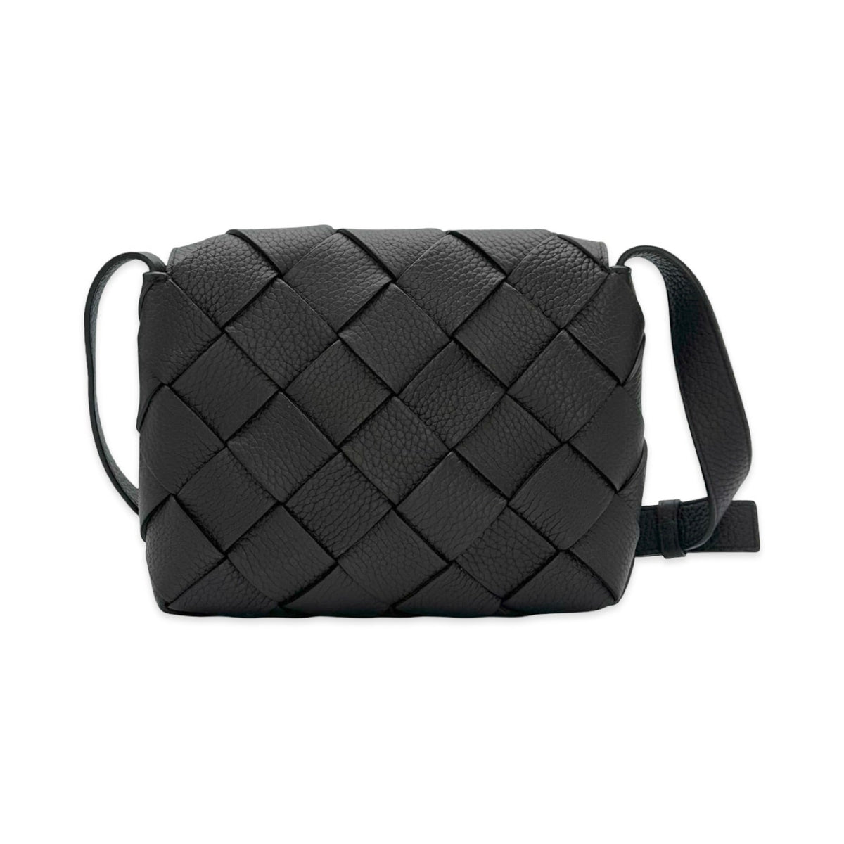 Bottega Veneta Intrecciato Grained Diago Small Messenger Bag