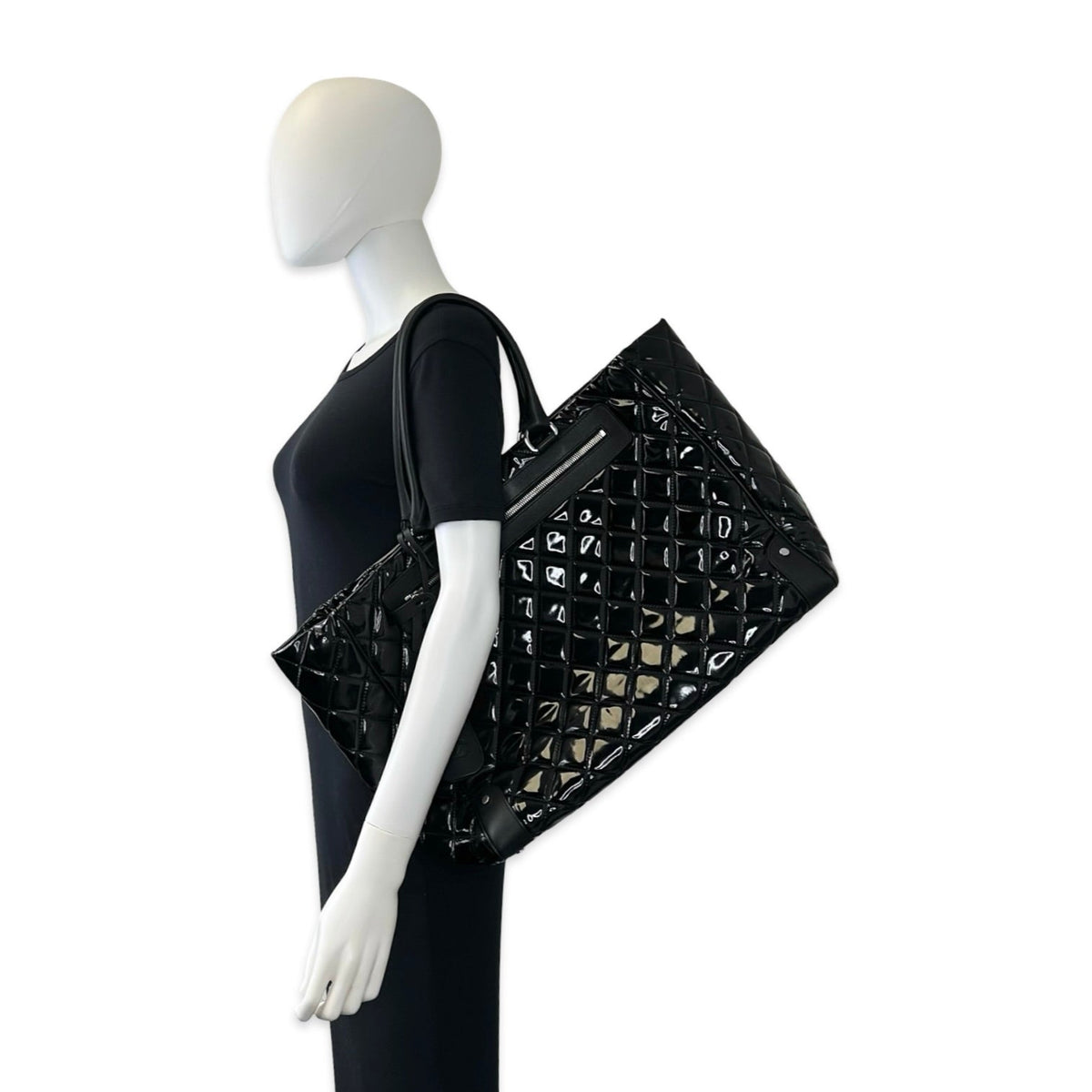 Chanel Quilted Patent Tote