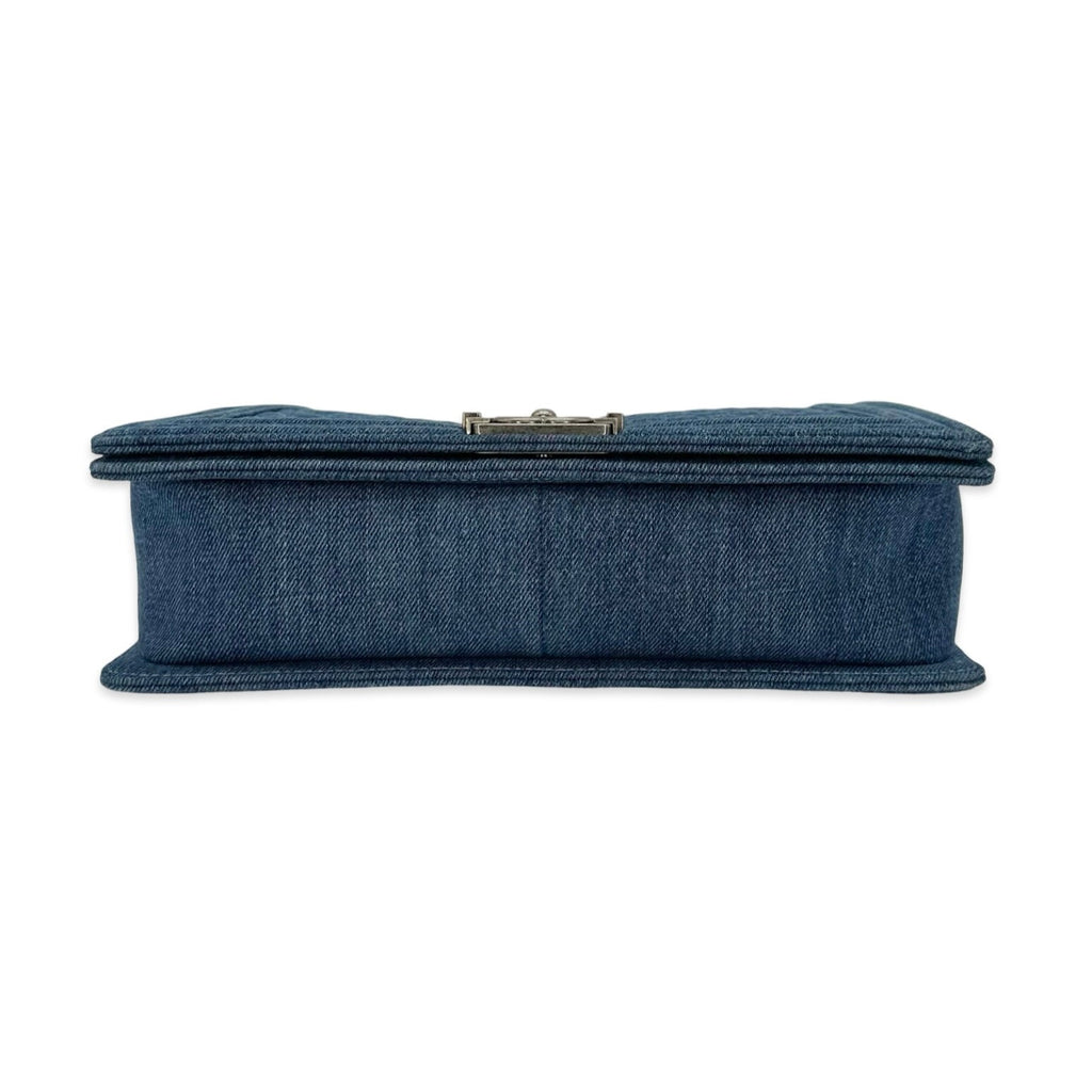 Chanel Quilted Denim Large Boy Bag