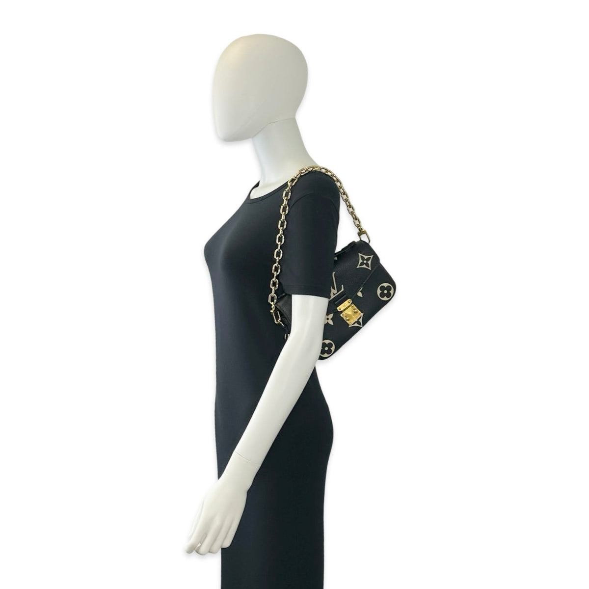 Louis Vuitton Monogram Empreinte Bicolor East West Metis