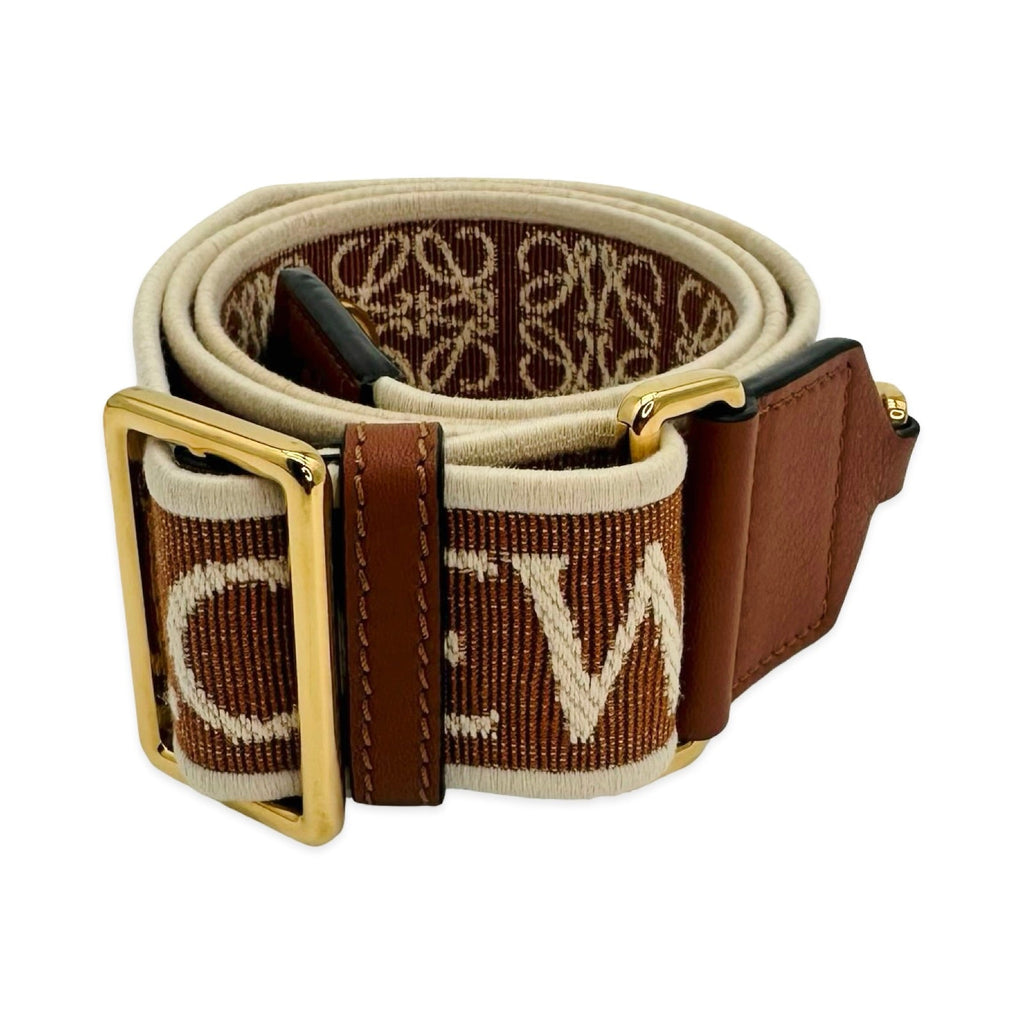 Loewe Jacquard Canvas Anagram Adjustable Strap