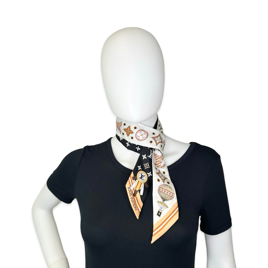 Louis Vuitton Silk From the Cloud BB Bandeau Scarf