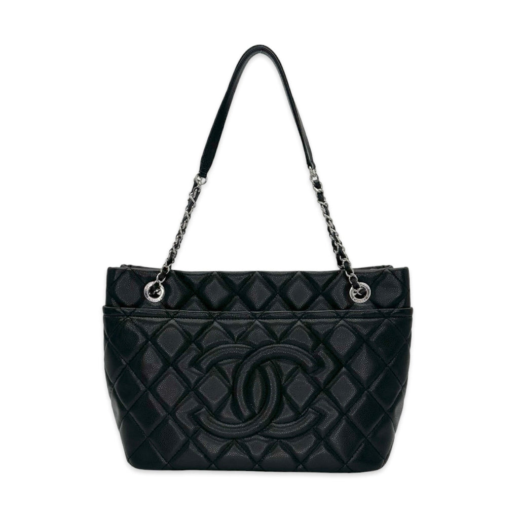 Chanel Quilted Caviar Timeless CC Soft Large Shopping Tote