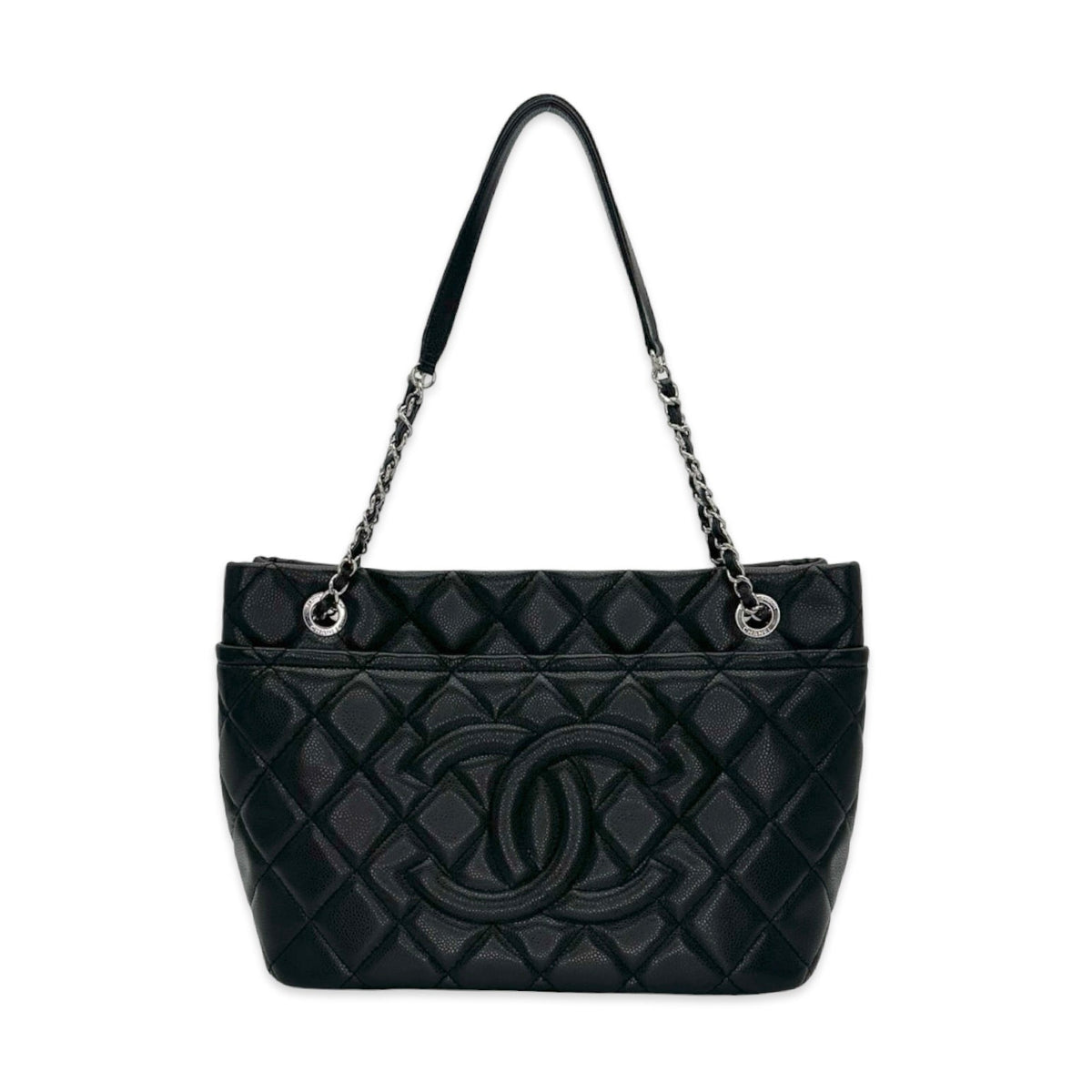 Chanel Quilted Caviar Timeless CC Soft Large Shopping Tote