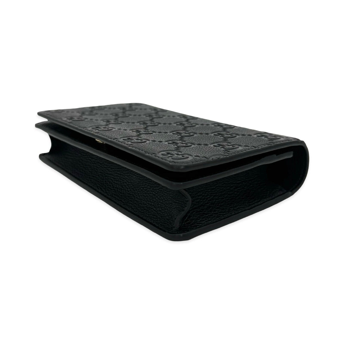 Gucci GG Embossed Emblem Chain Wallet