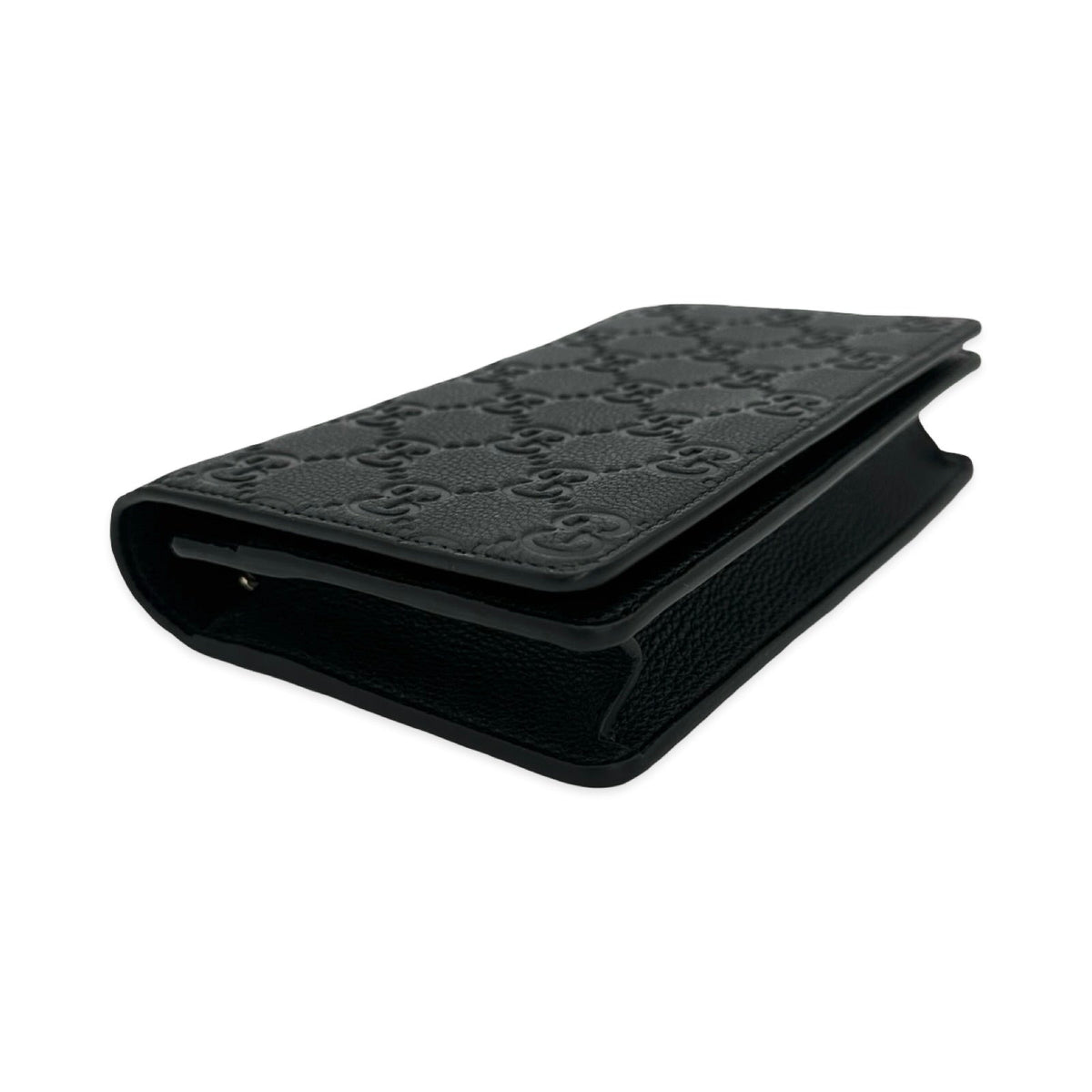 Gucci GG Embossed Emblem Chain Wallet