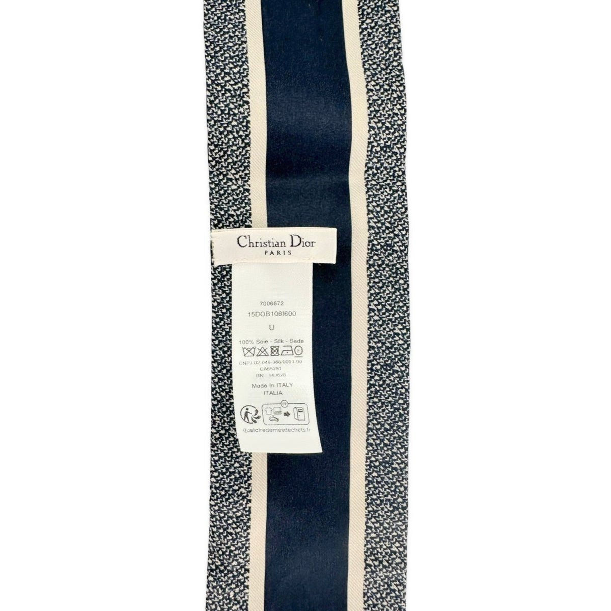 Christian Dior Silk Oblique Mitzah Scarf