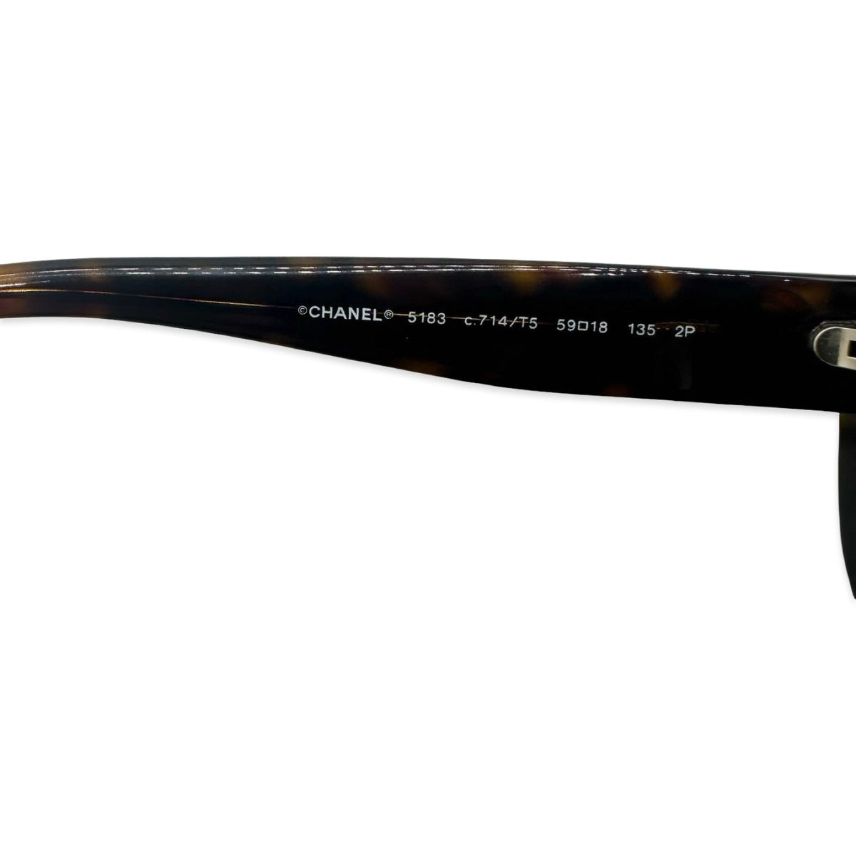 Chanel Tortoiseshell Square CC Sunglasses