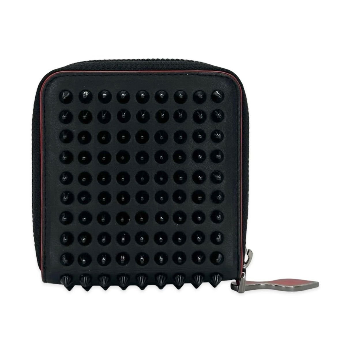 Christian Louboutin Panettone Spiked Compact Zip Wallet
