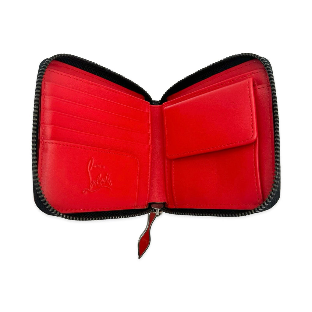 Christian Louboutin Panettone Spiked Compact Zip Wallet