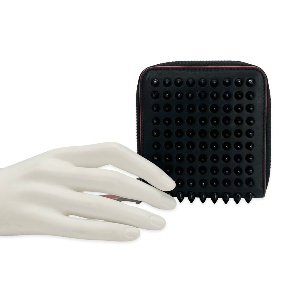 Christian Louboutin Panettone Spiked Compact Zip Wallet