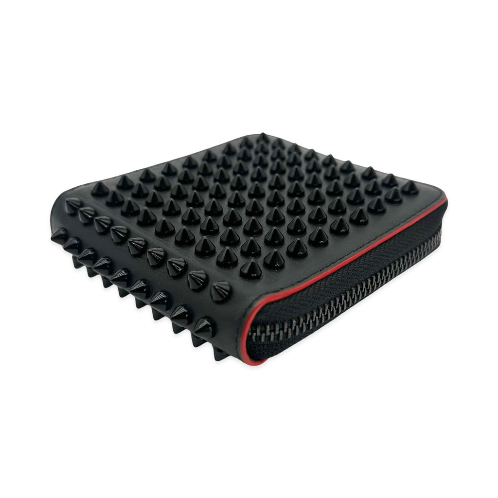 Christian Louboutin Panettone Spiked Compact Zip Wallet