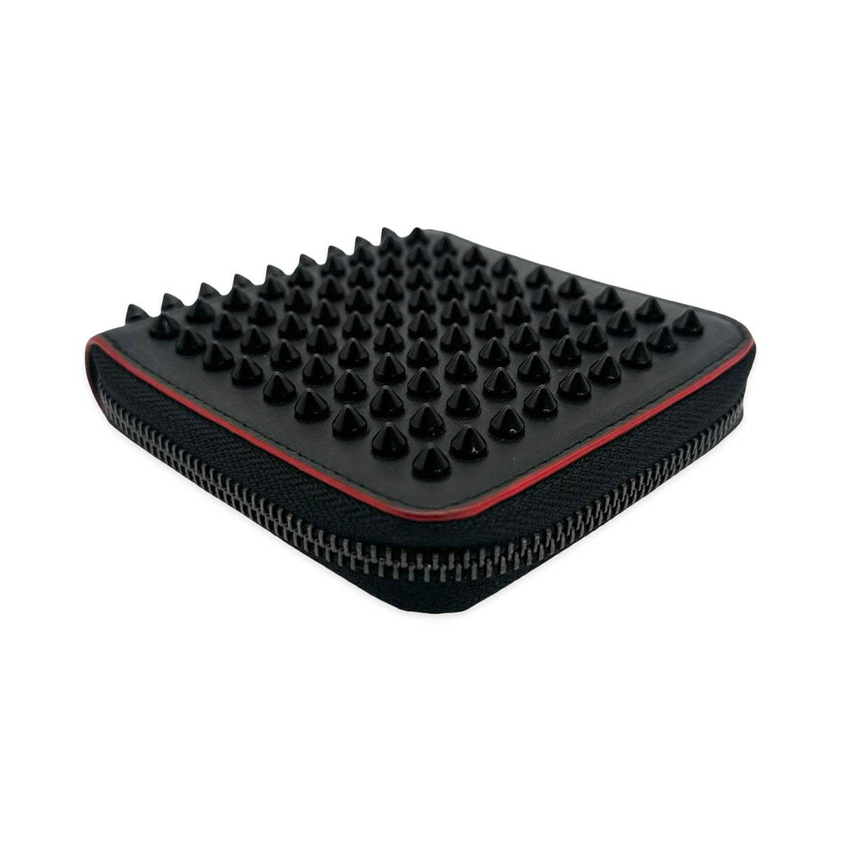 Christian Louboutin Panettone Spiked Compact Zip Wallet