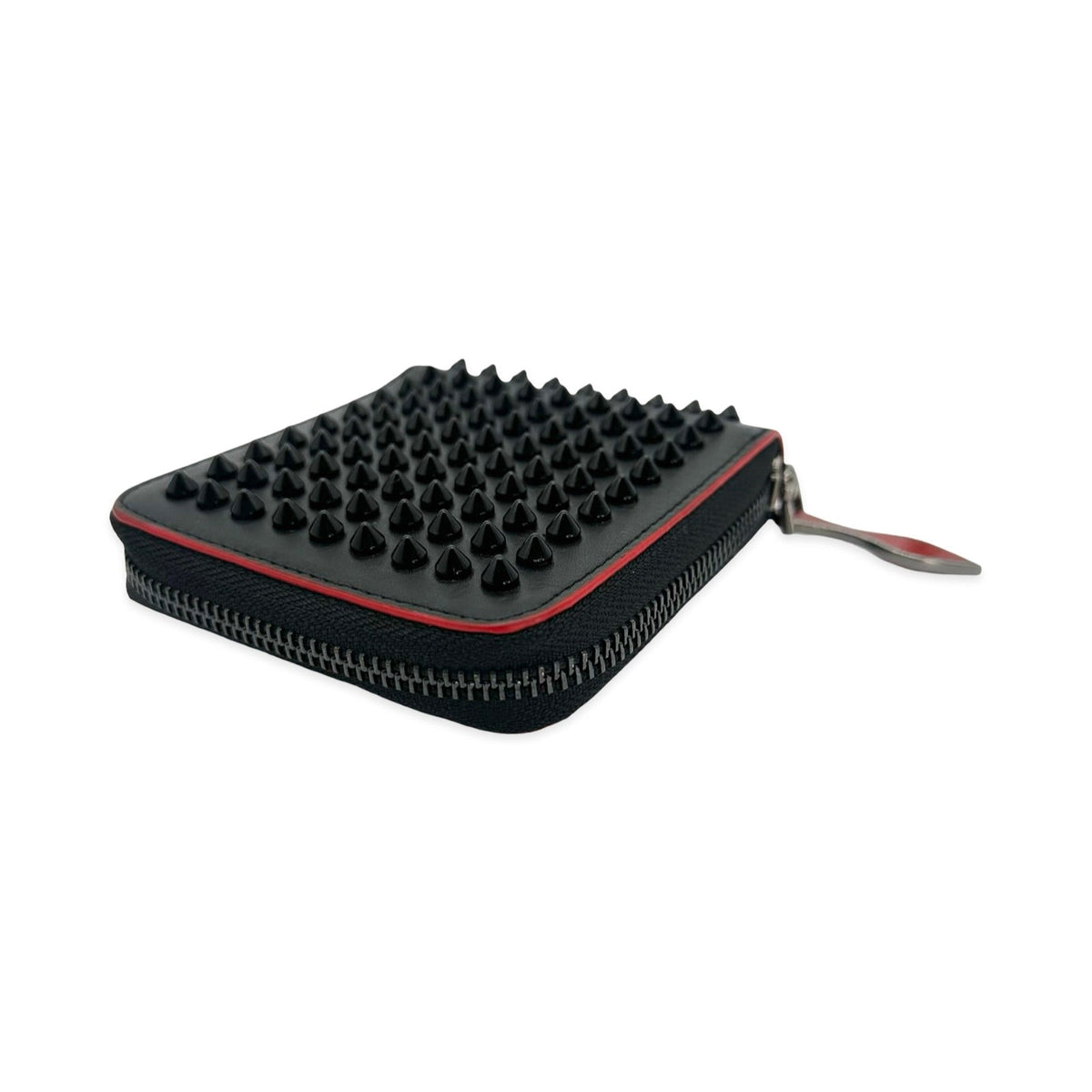 Christian Louboutin Panettone Spiked Compact Zip Wallet