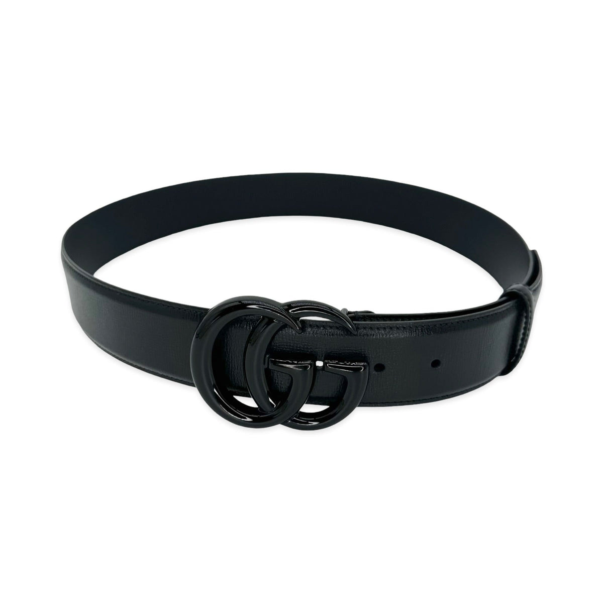 Gucci Calfskin GG Marmont Monochrome Belt