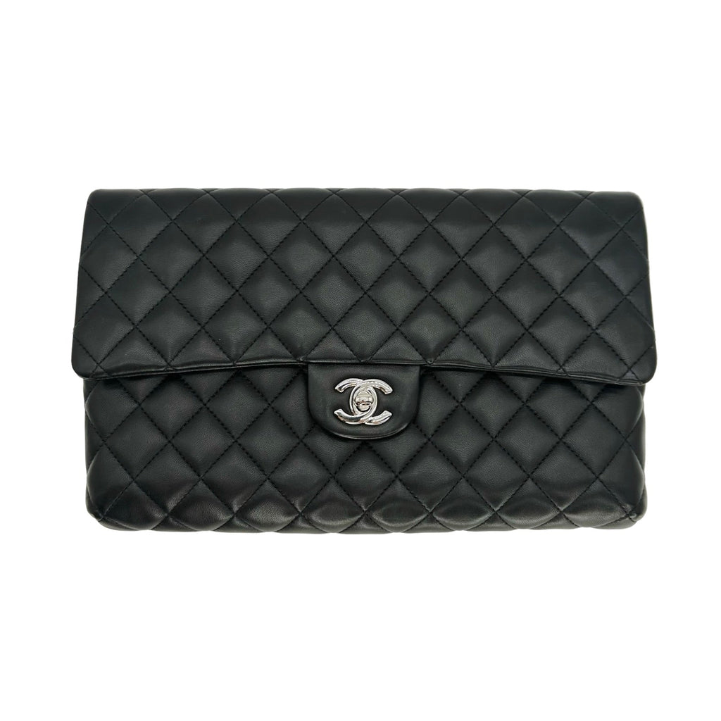 Chanel Quilted Lambskin Classic Flap Clutch