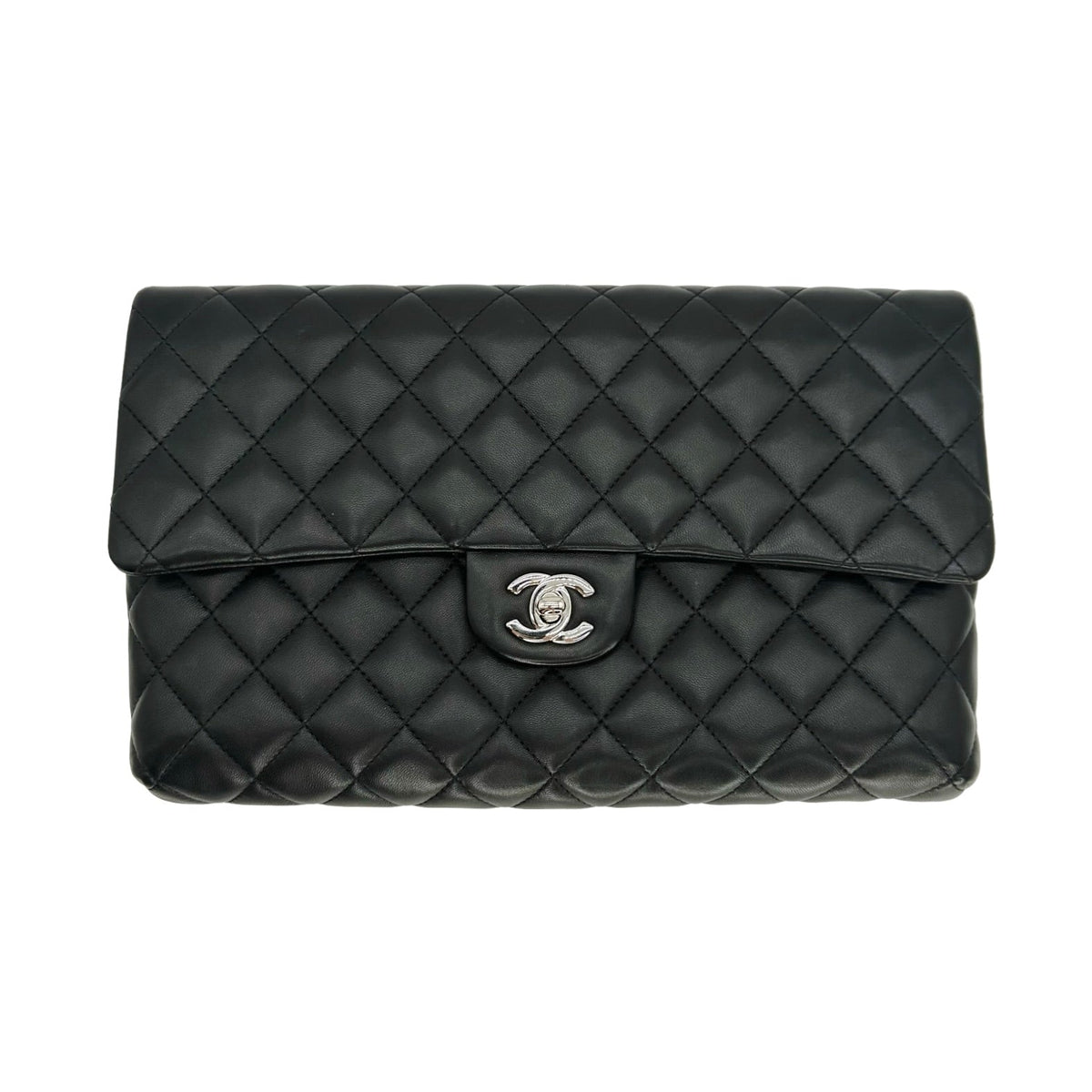 Chanel Quilted Lambskin Classic Flap Clutch