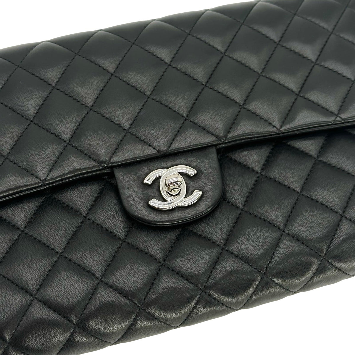 Chanel Quilted Lambskin Classic Flap Clutch