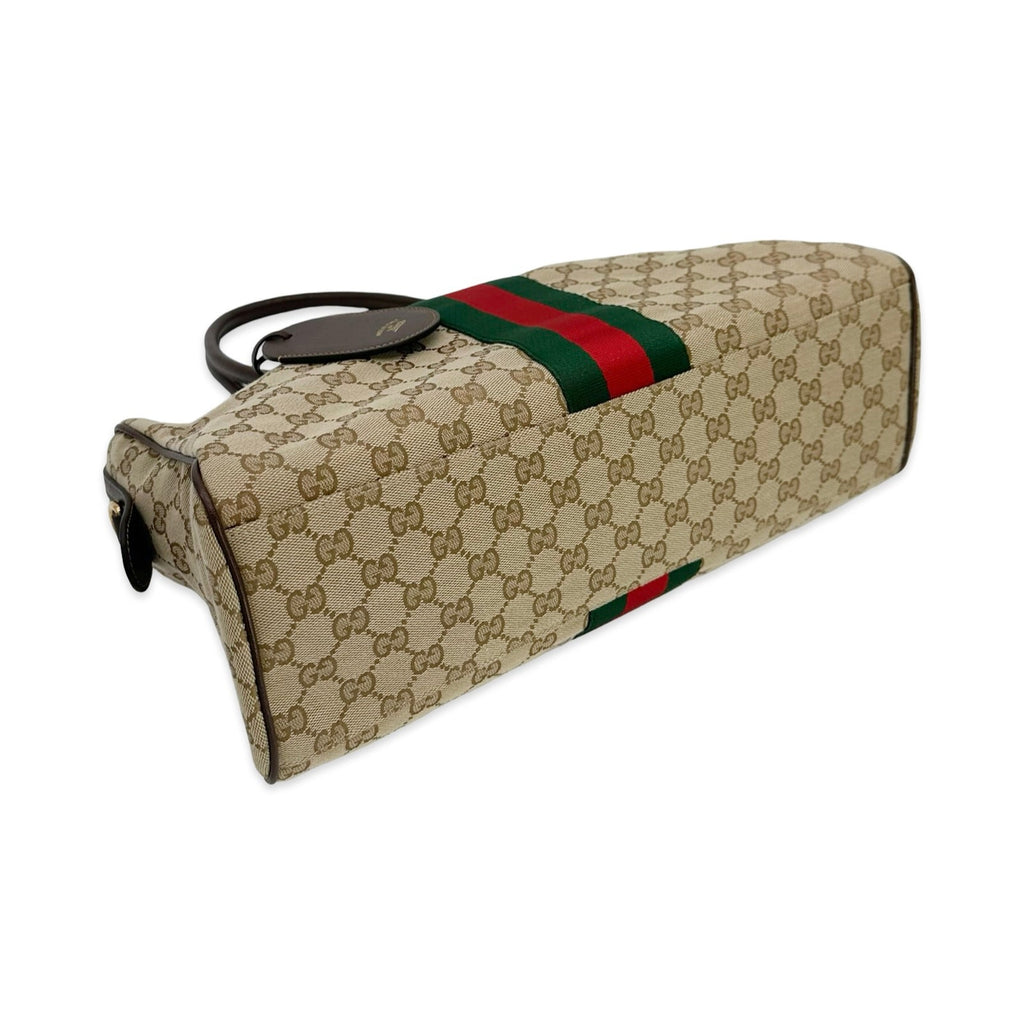 Gucci GG Canvas Horsebit Large Borsetto Boston