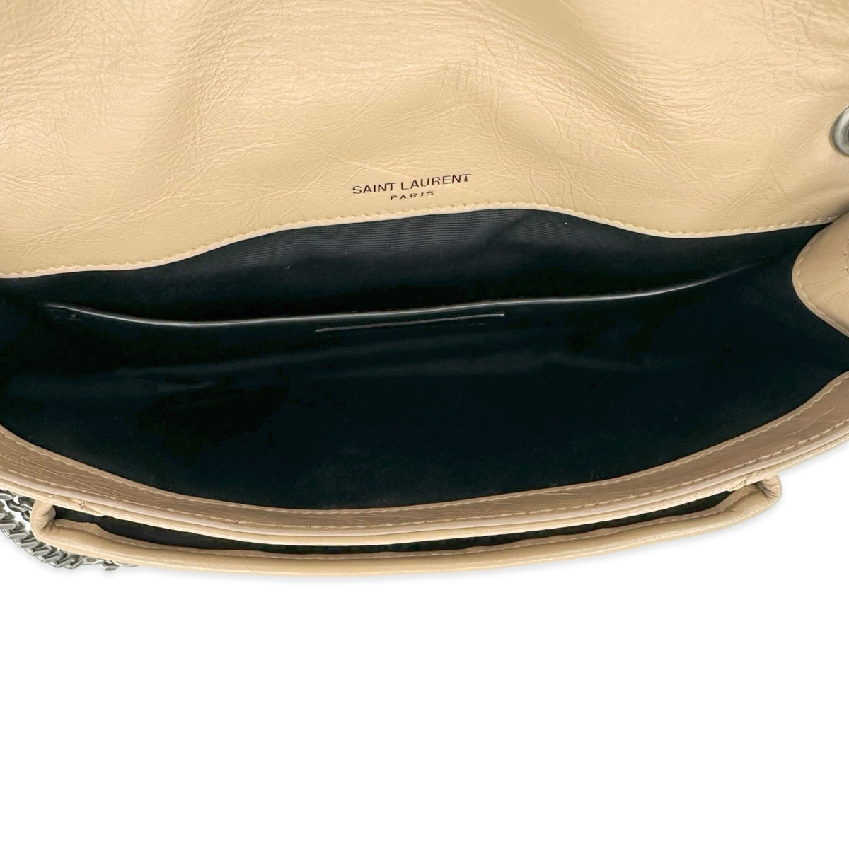 Saint Laurent Quilted Crinkle Calfskin Niki Baby Bag
