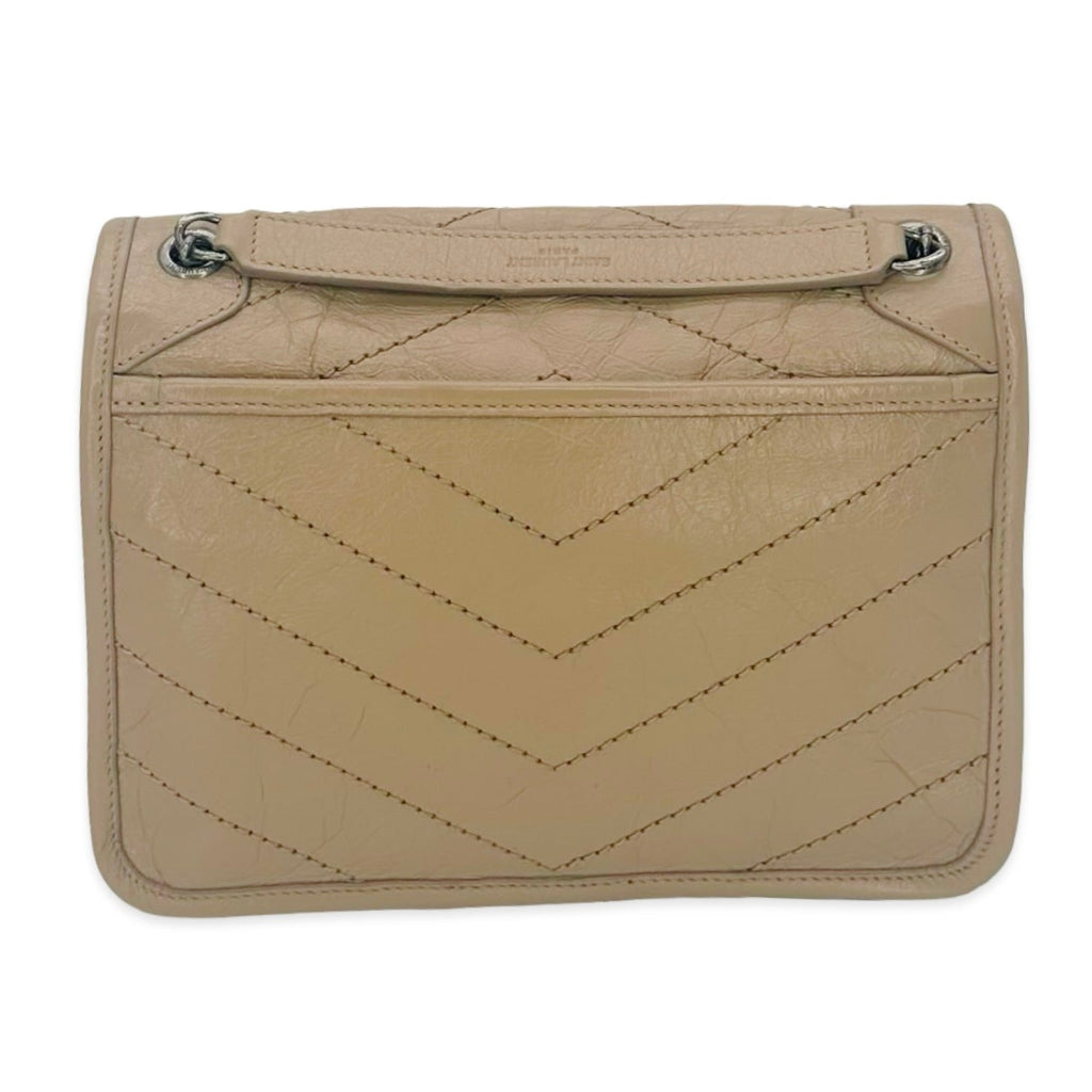 Saint Laurent Quilted Crinkle Calfskin Niki Baby Bag